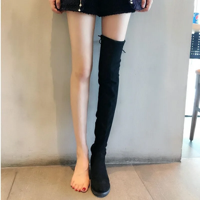 2018 over the knee boots women's autumn and winter stretch over the knee boots women's shoes increased long boots low heel
2018 over the knee boots women's autumn and winter stretch over the knee boots women's shoes increased long boots low heel
