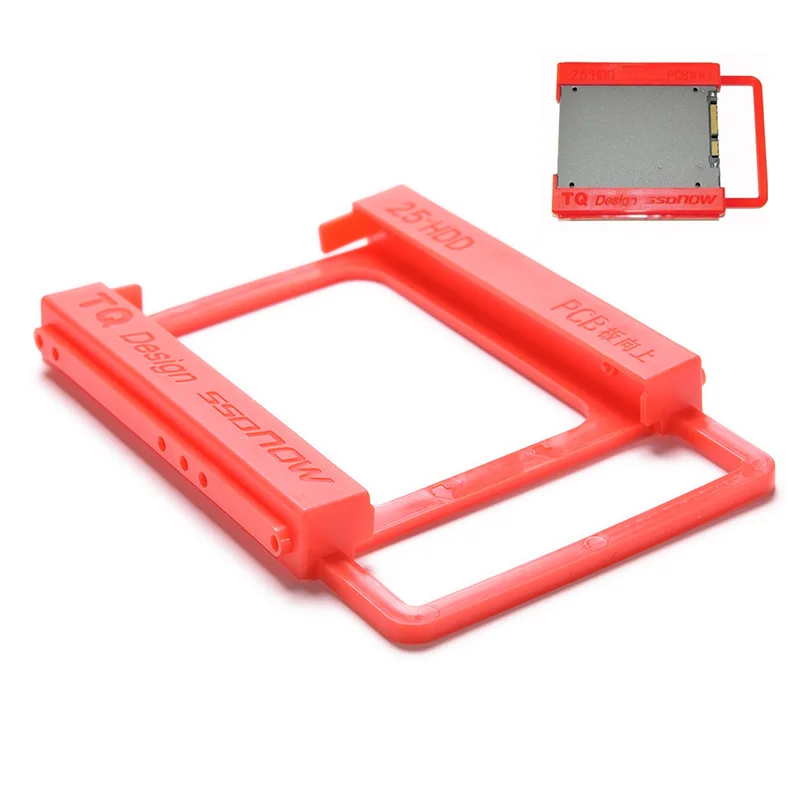 New 2.5" TO 3.5" Plastic SSD Bay Laptop Notebook External Hard Disk Drive SSD HDD Mounting Rail Adapter Bracket Holder Dock Bay