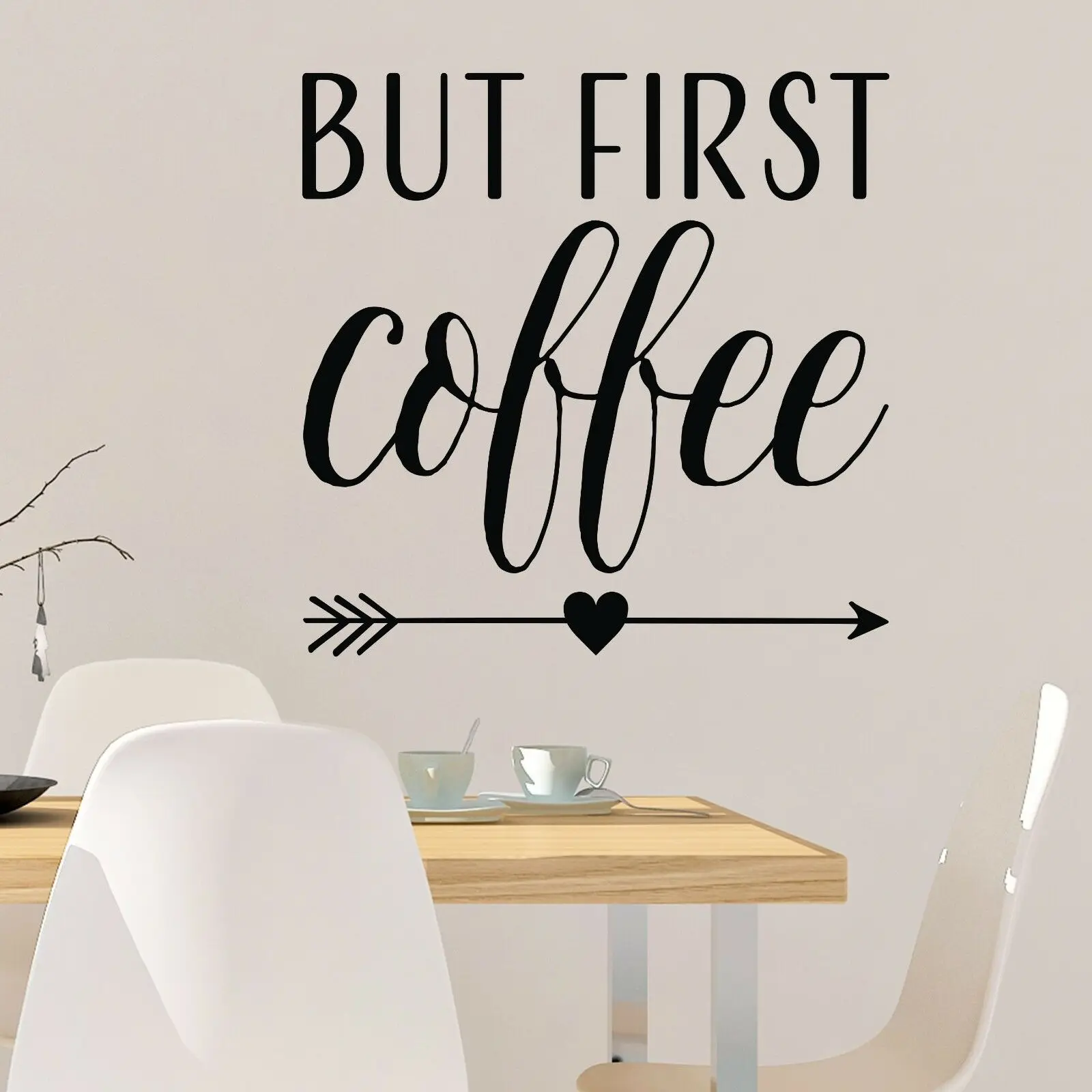 But First Coffee With An Arrow Wall Words Lettering Quote Decal Sticker Waterproof Removable Mural Rustic Décor GA062
But First Coffee With An Arrow Wall Words Lettering Quote Decal Sticker Waterproof Removable Mural Rustic Décor GA062
