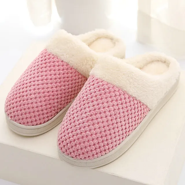 Women's Comfort Coral Fleece Memory Foam Slippers Plush Lining Slip-on Clog House Shoes for Indoor & Outdoor Use (5)