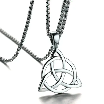 Mens Necklaces Irish Trinitys Knot Pendant Necklace in Tone Stainless Steel Northern Europe Vintage Jewelry Colar
Mens Necklaces Irish Trinitys Knot Pendant Necklace in Tone Stainless Steel Northern Europe Vintage Jewelry Colar