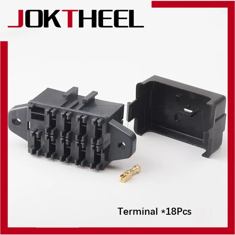 Double row 9 Loop road medium electrical auto relay Fuse Box connectors with 18 pcs Terminals pins BX2091-1
Double row 9 Loop road medium electrical auto relay Fuse Box connectors with 18 pcs Terminals pins BX2091-1