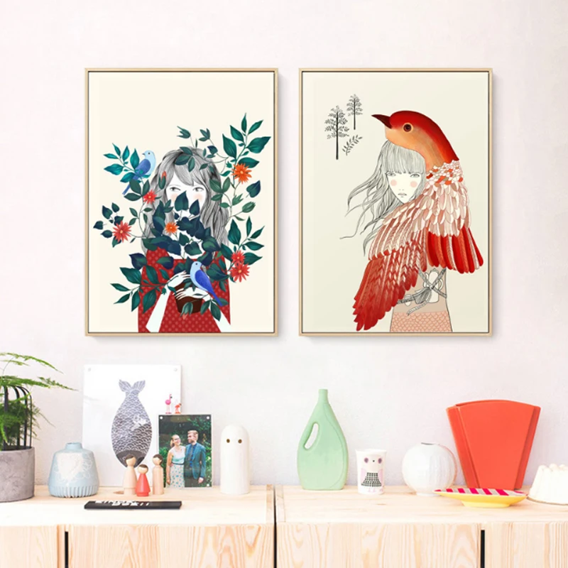 Nordic Style Deer Birds Flowers Girls Canvas Painting Poster And Prints Wall Art Pictures For Living Room Home Decor Cartoon
Nordic Style Deer Birds Flowers Girls Canvas Painting Poster And Prints Wall Art Pictures For Living Room Home Decor Cartoon