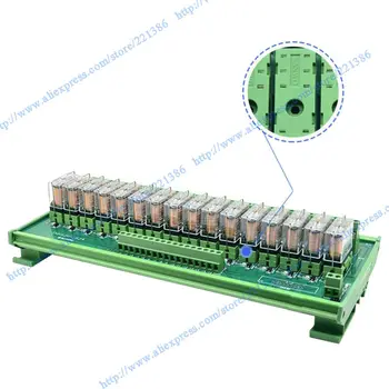 16 channels OMRON Relay 5A 24V Module driver board output amplifier board PLC board Omron relay G2R-1-E Omron PNP relay module
16 channels OMRON Relay 5A 24V Module driver board output amplifier board PLC board Omron relay G2R-1-E Omron PNP relay module