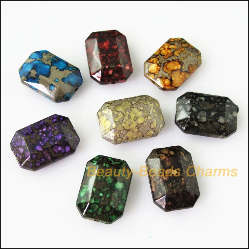 8Pcs Mixed Plastic Acrylic Ceramic Pattern Rectangle Charms Spacer Beads 17x23.5mm
8Pcs Mixed Plastic Acrylic Ceramic Pattern Rectangle Charms Spacer Beads 17x23.5mm