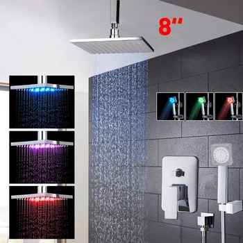 LED Good Quality 8 inch Bathroom Faucet Chrome Shower Heads With Diverter Distinguished Bathroom Faucet
LED Good Quality 8 inch Bathroom Faucet Chrome Shower Heads With Diverter Distinguished Bathroom Faucet