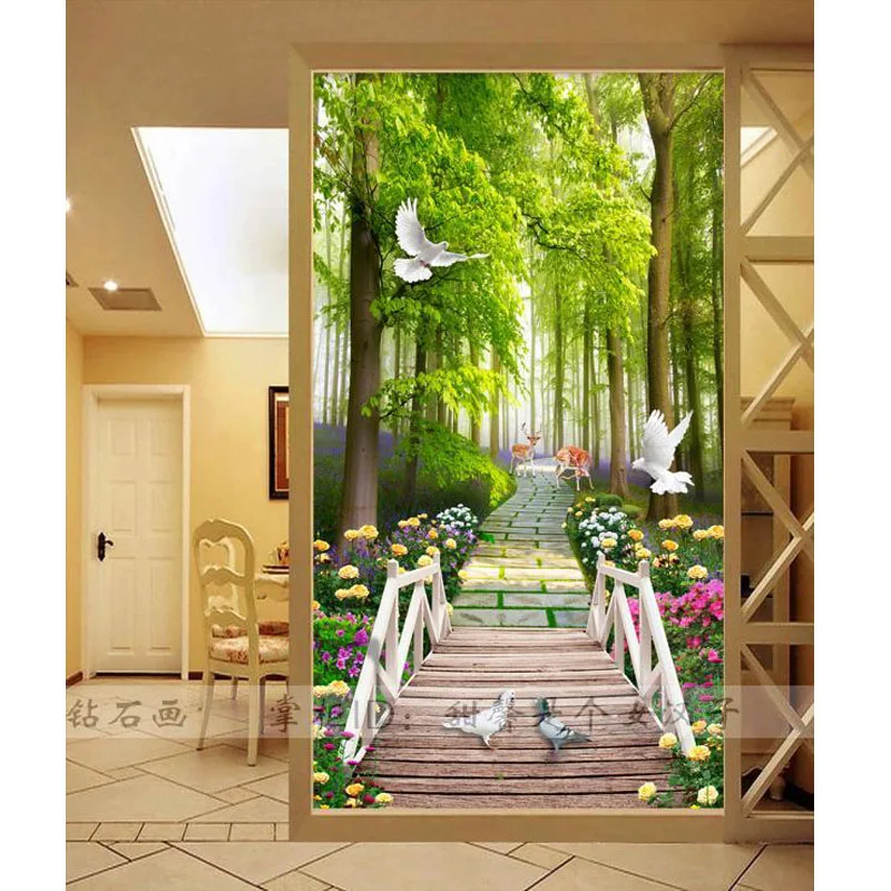 Custom Living Room Corridor Vertical Diamond Painting Landscape Diamond Embroidery 5d Pasted Cross-stitch Green Forest Elk Path
Custom Living Room Corridor Vertical Diamond Painting Landscape Diamond Embroidery 5d Pasted Cross-stitch Green Forest Elk Path