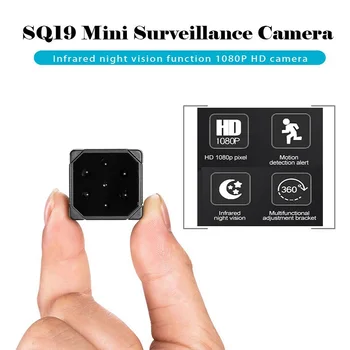 SQ19 Portable HD 1080P Mini Camera Digital Motion Detection Cam Video Voice Micro Recorder with Infrared Night Vision Function
SQ19 Portable HD 1080P Mini Camera Digital Motion Detection Cam Video Voice Micro Recorder with Infrared Night Vision Function