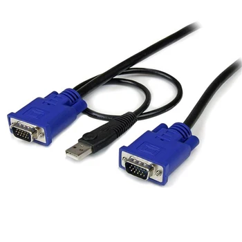 StarTech.com 6 ft 2-in-1 Ultra Thin USB KVM Cable, 1.8 m, VGA, Black, USB, USB A + VGA, VGA
StarTech.com 6 ft 2-in-1 Ultra Thin USB KVM Cable, 1.8 m, VGA, Black, USB, USB A + VGA, VGA