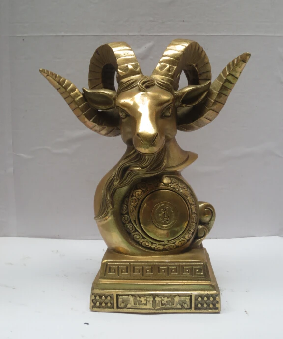 High:7.9 Inch Metal crafts Home Decoration Chinese brass Carved Big Goat head Scupture/Metal Sheep Statue
High:7.9 Inch Metal crafts Home Decoration Chinese brass Carved Big Goat head Scupture/Metal Sheep Statue