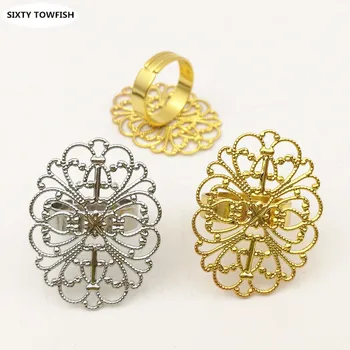 Copper Ring Settings 20pcs/lot 7Colors 20x30mm Flower Tray Finger Ring Jewelry Accessory Findings C50025
Copper Ring Settings 20pcs/lot 7Colors 20x30mm Flower Tray Finger Ring Jewelry Accessory Findings C50025
