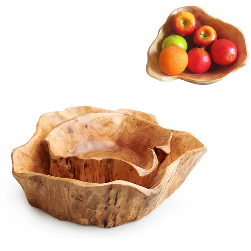 2019 Innovative Wooden Bowl Multi-grain Candy Dish Large Dried Fruit Plate Grid Wood Root Carving Tray Household Mixing Bowl
2019 Innovative Wooden Bowl Multi-grain Candy Dish Large Dried Fruit Plate Grid Wood Root Carving Tray Household Mixing Bowl