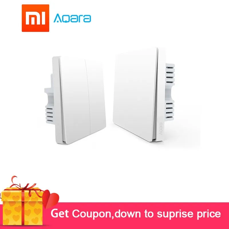 Xiaomi Aqara Wall Switch Smart Light Switches Control ZigBee Version Wireless Connection APP Control Remote Smart Home Kit
Xiaomi Aqara Wall Switch Smart Light Switches Control ZigBee Version Wireless Connection APP Control Remote Smart Home Kit