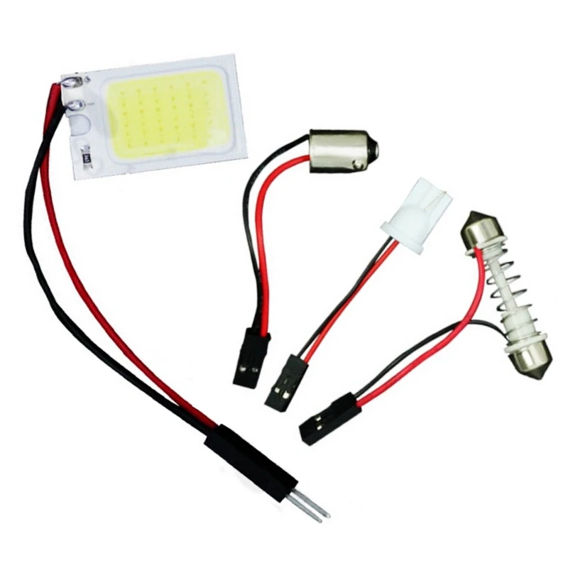 T10 W5W BA9S C5W C10W Festoon(31mm 36mm 39mm 42mm) 3 Adapters 3w COB LED reading Panel Lights Car interior Dome light lamp
T10 W5W BA9S C5W C10W Festoon(31mm 36mm 39mm 42mm) 3 Adapters 3w COB LED reading Panel Lights Car interior Dome light lamp