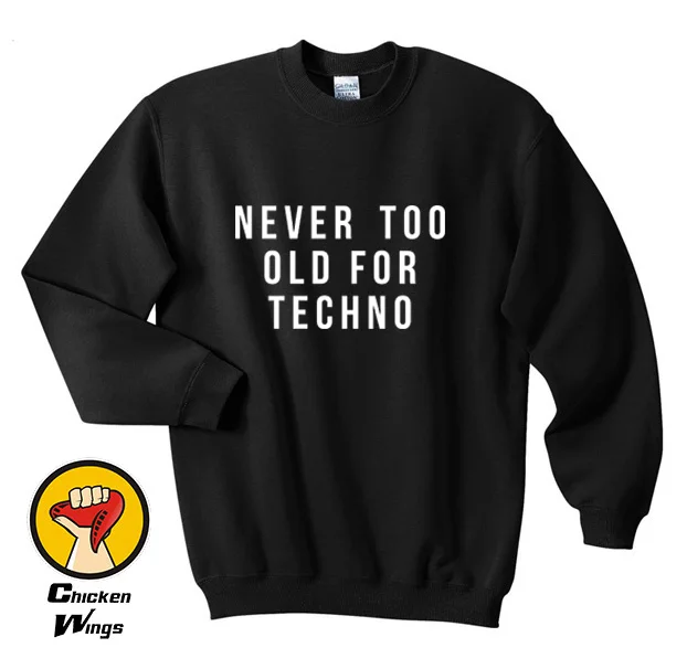 Never Too Old For Techno Printed Shirt Mens Graphic Black Tee Music Club Ibiza Top Crewneck Sweatshirt Unisex More Colors
Never Too Old For Techno Printed Shirt Mens Graphic Black Tee Music Club Ibiza Top Crewneck Sweatshirt Unisex More Colors