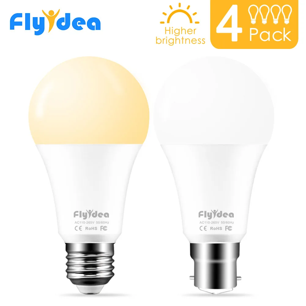 4pcs Smart IC High Brightness White light bulbReal Power LED Bulb B22 E27 5W 7W 9W 12W 15W 18W 110V-265V Home backup light lamp
4pcs Smart IC High Brightness White light bulbReal Power LED Bulb B22 E27 5W 7W 9W 12W 15W 18W 110V-265V Home backup light lamp