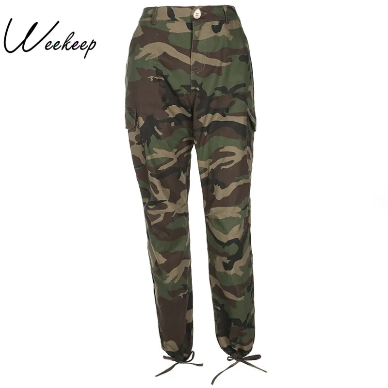 Weekeep Women 2017 Autumn Camouflage Pencil Pants Fashion High Waist Trousers Pantalon Mujer Casual Pocket Ankle-Length Pants
Weekeep Women 2017 Autumn Camouflage Pencil Pants Fashion High Waist Trousers Pantalon Mujer Casual Pocket Ankle-Length Pants