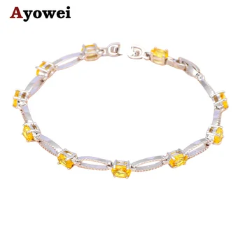 Birthday Gifts for Friends Bracelet femme 2016 Yellow Zirconia Silver Wholesale & Retail Fashion Jewelry TBS966A
Birthday Gifts for Friends Bracelet femme 2016 Yellow Zirconia Silver Wholesale & Retail Fashion Jewelry TBS966A