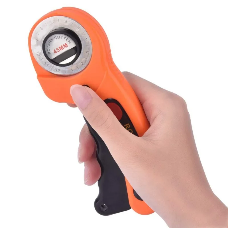 Rotary Cutter 45mm Sheet Fabric Circular Patchwork Sewing Tool Fits For Left-Handed Right-Handed Users Leather Rotary Cutter
Rotary Cutter 45mm Sheet Fabric Circular Patchwork Sewing Tool Fits For Left-Handed Right-Handed Users Leather Rotary Cutter