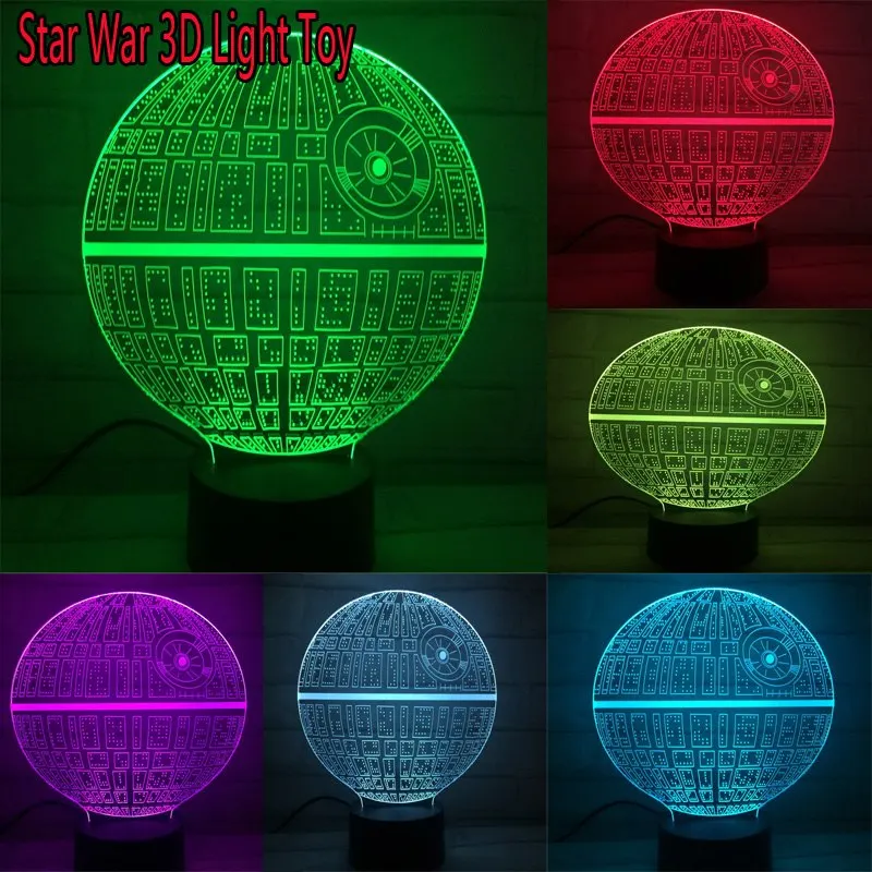 Star War Death Star 3d Model Display Toy Led Light Star War 7 Color Changeable Science Fiction Toys Children Birthday Jouet
Star War Death Star 3d Model Display Toy Led Light Star War 7 Color Changeable Science Fiction Toys Children Birthday Jouet