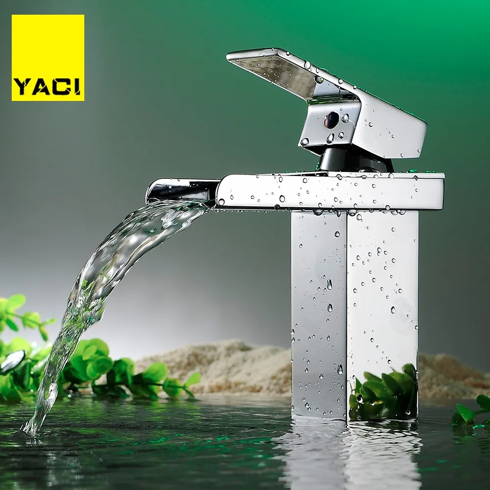 YACI Basin Faucets Waterfall Bathroom Faucet Single handle Basin Mixer Tap Bath Antique Faucet Brass Sink Water Crane Silver
YACI Basin Faucets Waterfall Bathroom Faucet Single handle Basin Mixer Tap Bath Antique Faucet Brass Sink Water Crane Silver
