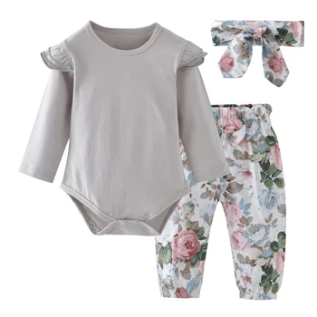 Kids Girls Clothing Set Cotton Long Sleeve Bodysuit+Pants+Headband 3Pcs Set Toddler Outfits Clothing Set Autumn Spring New 2019
Kids Girls Clothing Set Cotton Long Sleeve Bodysuit+Pants+Headband 3Pcs Set Toddler Outfits Clothing Set Autumn Spring New 2019