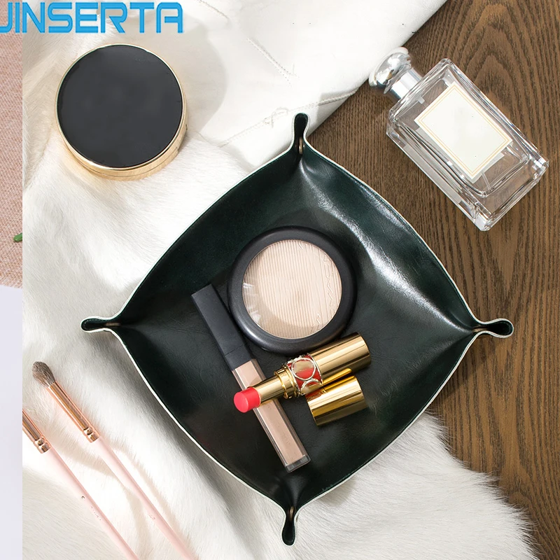 JINSERTA PU Leather Folding Tray Dice Rolling Tray Collapsible Wallet Coin Key Phone Watch Trinket Desktop Sundries Storage Box
JINSERTA PU Leather Folding Tray Dice Rolling Tray Collapsible Wallet Coin Key Phone Watch Trinket Desktop Sundries Storage Box