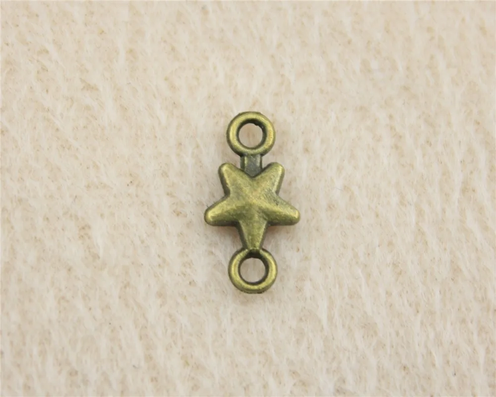 160pcs/lot 15*7mm ancient bronze Star Connector charm Pendants DIY jewelry for bracelet necklace earring
160pcs/lot 15*7mm ancient bronze Star Connector charm Pendants DIY jewelry for bracelet necklace earring