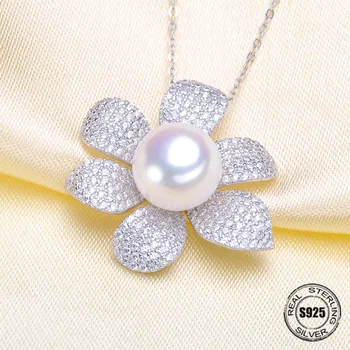 Sterling Silver 925 White Gold Color Semi Mount Pendant Necklace Flowers Christmas Jewel Pearl Gemstone Setting
Sterling Silver 925 White Gold Color Semi Mount Pendant Necklace Flowers Christmas Jewel Pearl Gemstone Setting