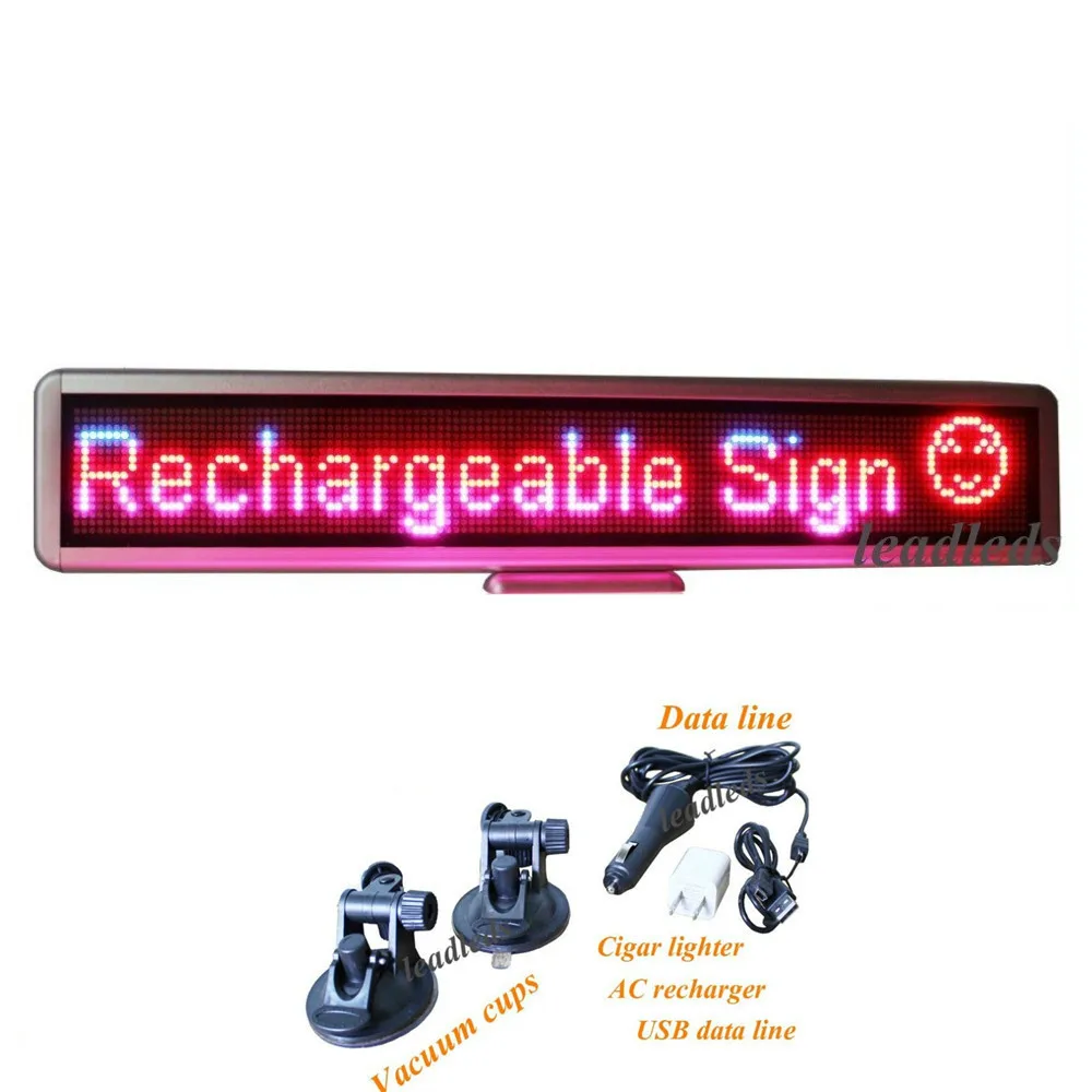 22inch 12v Red Blue Pink Tri-color LED Car sign message scrolling display screen 16*128Dots rechargeable+programmed
22inch 12v Red Blue Pink Tri-color LED Car sign message scrolling display screen 16*128Dots rechargeable+programmed
