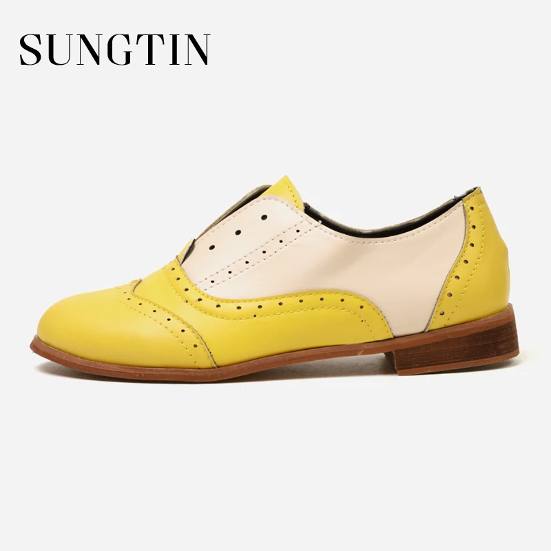 Sungtin 2019 Spring Hot Sale Women Oxfords Shoes PU Leather Brogue Shoes Lady Moccasins Vintage Slip-On Pointed Toe Flats Shoes
Sungtin 2019 Spring Hot Sale Women Oxfords Shoes PU Leather Brogue Shoes Lady Moccasins Vintage Slip-On Pointed Toe Flats Shoes