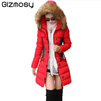 Winter Jacket Women Parka Fur Collar Hooded Thickening Cotton Padded Solid Winter Coat Manteau Femme Ladies Outwear SY004
Winter Jacket Women Parka Fur Collar Hooded Thickening Cotton Padded Solid Winter Coat Manteau Femme Ladies Outwear SY004
