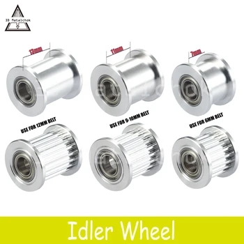 Smooth Idler GT2 Pulley 20 With Teeth Pulley 20Teeth OR Without Teeth Timing Gear Bore 5mm for 2GT Belt Width 6/9/10/12mm
Smooth Idler GT2 Pulley 20 With Teeth Pulley 20Teeth OR Without Teeth Timing Gear Bore 5mm for 2GT Belt Width 6/9/10/12mm