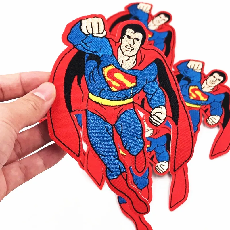 1PCS Super man Hero Clothes Embroidered Iron on Patches for Clothing DIY Stripes Motif Appliques parches bordados Kids Badges
1PCS Super man Hero Clothes Embroidered Iron on Patches for Clothing DIY Stripes Motif Appliques parches bordados Kids Badges