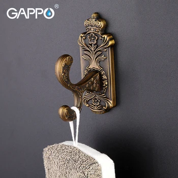 GAPPO Wall mount Robe hooks Zinc-alloy Clothe Hook Coat Bathroom accessories Stainless Steel Towel Hanger Hook Bath Towel Holder
GAPPO Wall mount Robe hooks Zinc-alloy Clothe Hook Coat Bathroom accessories Stainless Steel Towel Hanger Hook Bath Towel Holder