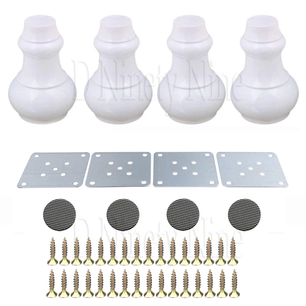 New120x60x35mm White&Black Wood Gourd-shaped Furniture Table Sofa Desk Legs Feet Pack of 4
New120x60x35mm White&Black Wood Gourd-shaped Furniture Table Sofa Desk Legs Feet Pack of 4