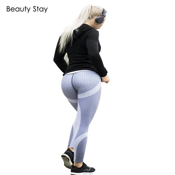Beauty Stay Psuh Up Women Leggings Honeycomb Digital Printed Fitness Workout Breathable Female Black and White Stripes Pants
Beauty Stay Psuh Up Women Leggings Honeycomb Digital Printed Fitness Workout Breathable Female Black and White Stripes Pants
