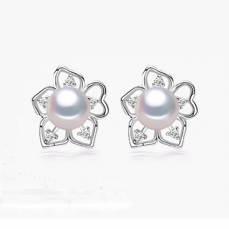 RUNZHUQIYUAN 2017 100% natural freshwater pearl stud earrings 925 sterling silver jewelry 100% genuine 7-8mm pearl best gift
RUNZHUQIYUAN 2017 100% natural freshwater pearl stud earrings 925 sterling silver jewelry 100% genuine 7-8mm pearl best gift