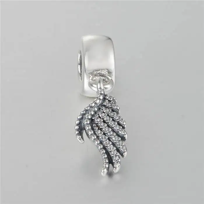 Fit Pandora Bracelets Phoenix Feather Dangle With Micro CZ 925 Sterling Silver Jewelry Majestic Feather Charm Pendant For Women
Fit Pandora Bracelets Phoenix Feather Dangle With Micro CZ 925 Sterling Silver Jewelry Majestic Feather Charm Pendant For Women