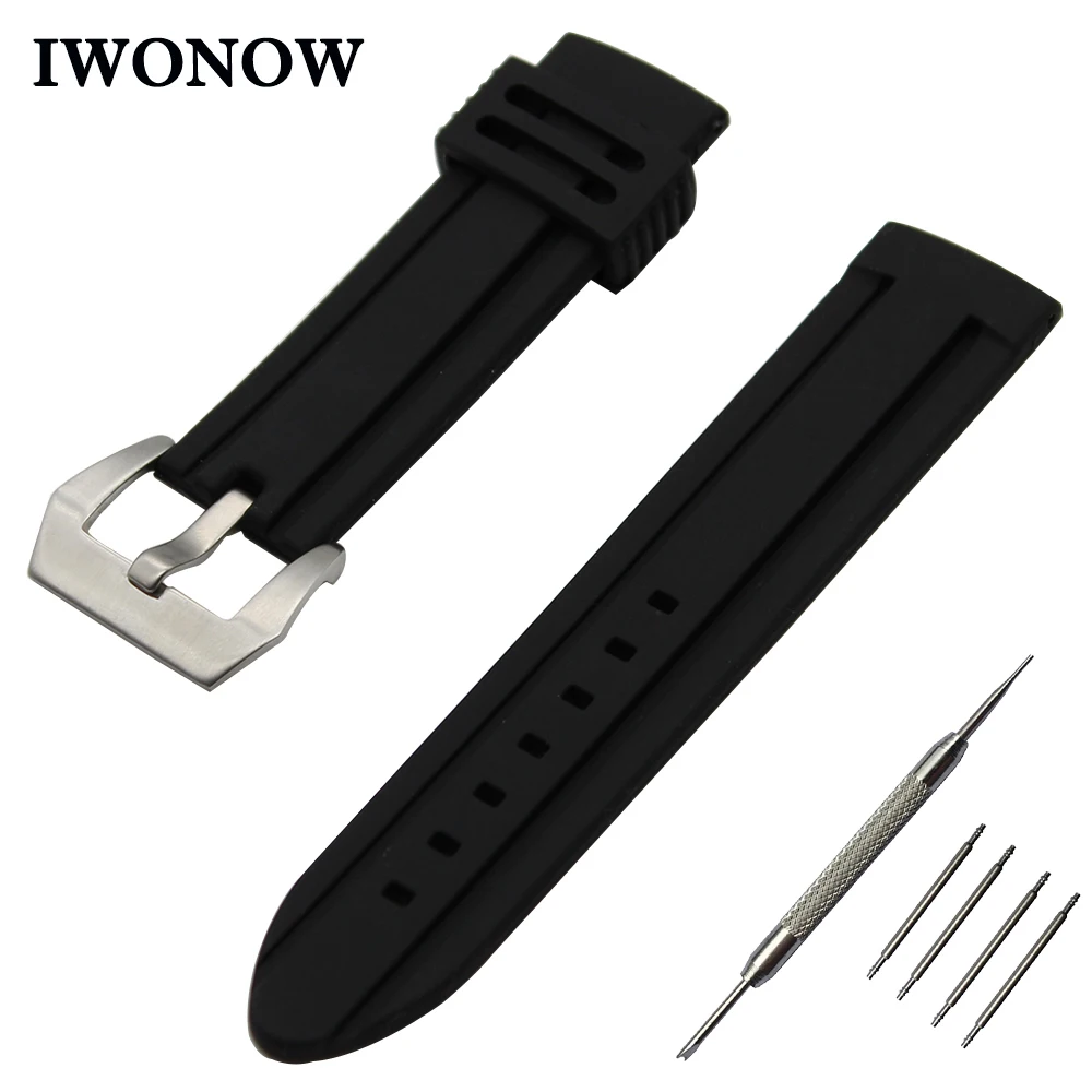 Silicone Rubber Watch Band 22mm for Moto 360 2 46mm 2015 Stainless Steel Pre-v Buckle Strap Wrist Belt Bracelet Black + Tool
Silicone Rubber Watch Band 22mm for Moto 360 2 46mm 2015 Stainless Steel Pre-v Buckle Strap Wrist Belt Bracelet Black + Tool