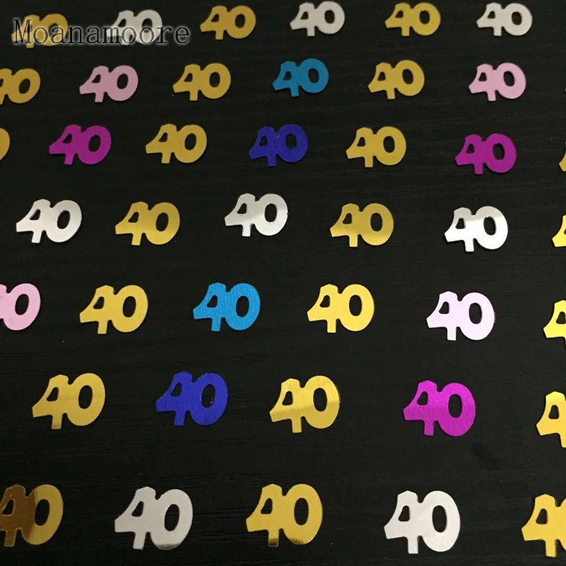 Colorful Age 40th Men Women Lady Happy Birthday Party Table Scatter Confetti Decorations Number Digitals 40 Birthday Decoration
Colorful Age 40th Men Women Lady Happy Birthday Party Table Scatter Confetti Decorations Number Digitals 40 Birthday Decoration