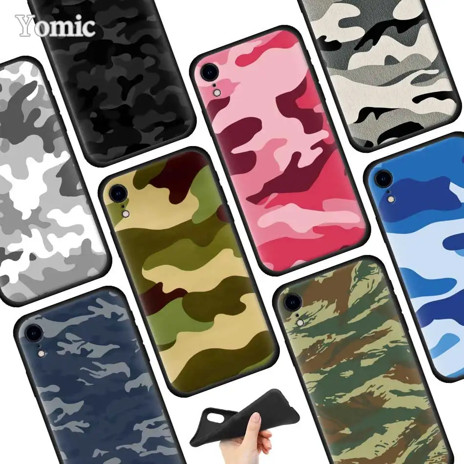 Camouflage Camo military Black Soft Case for Apple iPhone XR 7 8 6 6S Plus X XS MAX 5 5E 5S Silicone Phone Case Cover
Camouflage Camo military Black Soft Case for Apple iPhone XR 7 8 6 6S Plus X XS MAX 5 5E 5S Silicone Phone Case Cover