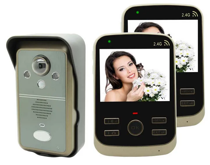 New Arrival Smart 3.5" Wireless Intercom Video Door Phone Motion Sensor&Taking Photos Function For 2 Rooms 1Camera+2Monitors
New Arrival Smart 3.5" Wireless Intercom Video Door Phone Motion Sensor&Taking Photos Function For 2 Rooms 1Camera+2Monitors