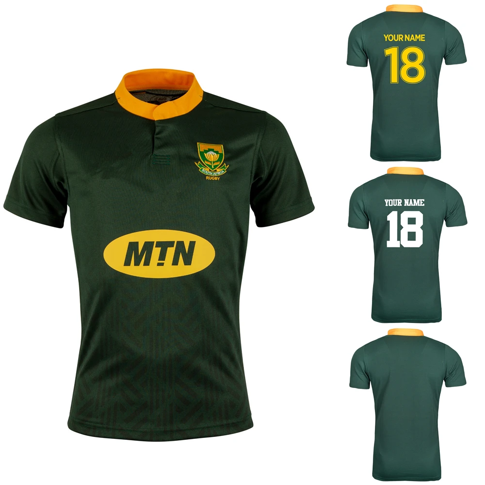 Custom names and numbers 2019 South Africa Home away Jersey shirt South African national team rugby jerseys League shirts s-3xl
Custom names and numbers 2019 South Africa Home away Jersey shirt South African national team rugby jerseys League shirts s-3xl