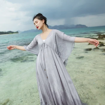 MM112 New Arrival flowing 14M large bottom half sleeve long maxi loose chiffon dress summer 2018
MM112 New Arrival flowing 14M large bottom half sleeve long maxi loose chiffon dress summer 2018