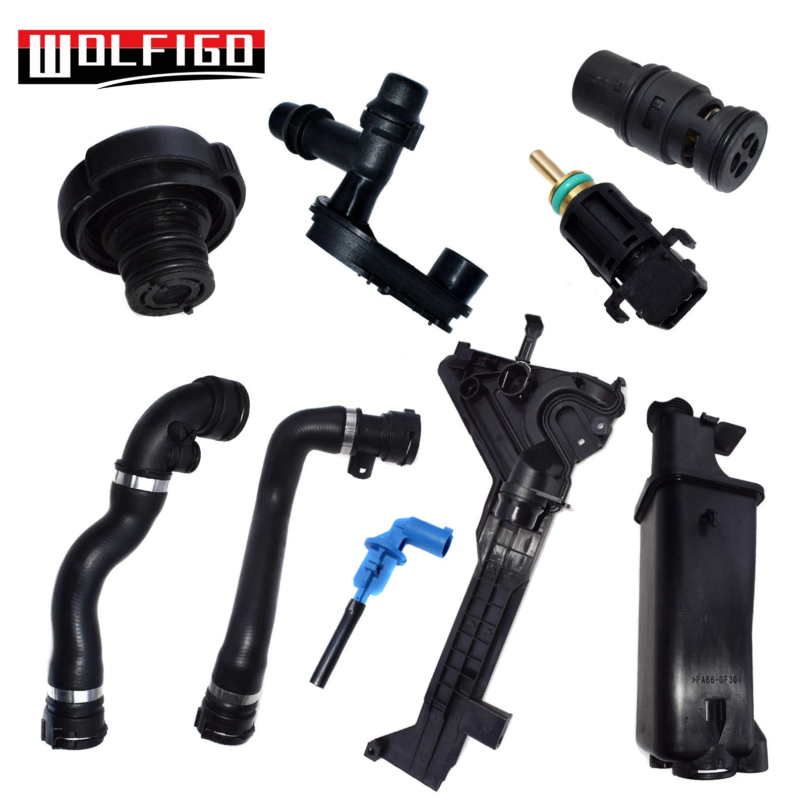 WOLFIGO 8PCS / 9PCS For E46 Expansion Tank Cap Thermostat Mounting Plate Connector Hose Sensor Kit For BMW E46 323i 325Ci 328i
WOLFIGO 8PCS / 9PCS For E46 Expansion Tank Cap Thermostat Mounting Plate Connector Hose Sensor Kit For BMW E46 323i 325Ci 328i