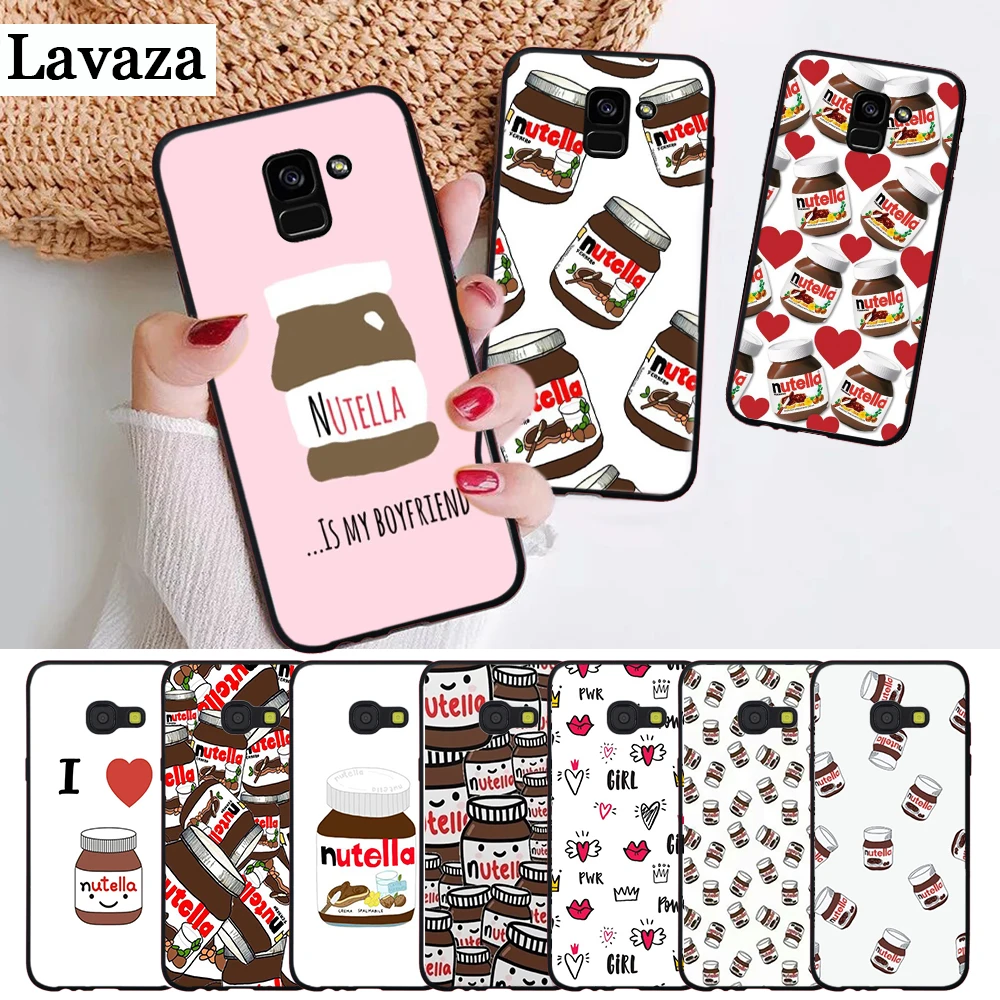 food Chocolate Nutella Silicone Case for Samsung A2 Core A3 A5 A6 Plus A7 A8 A9 A10 A30 A50 A60 A70 A10S A30S A50S A70s |