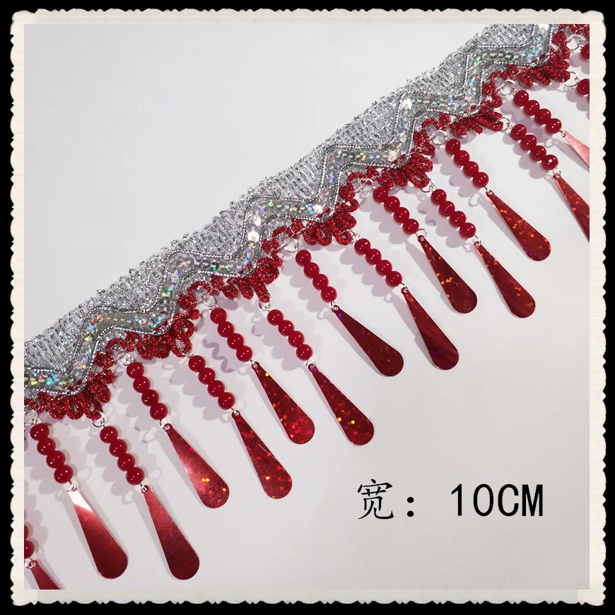 3yards/lot Red Beaded Tassel Fringe Lace Ribbon Sequin Lace Trim For Dance/Stage Dress Clothing Diy Garment Accessories
3yards/lot Red Beaded Tassel Fringe Lace Ribbon Sequin Lace Trim For Dance/Stage Dress Clothing Diy Garment Accessories