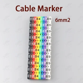 2500PCS Cable Marker For 6 sqmm Colored Number 0 to 9 Each 10pcs Distinguish Wires
2500PCS Cable Marker For 6 sqmm Colored Number 0 to 9 Each 10pcs Distinguish Wires