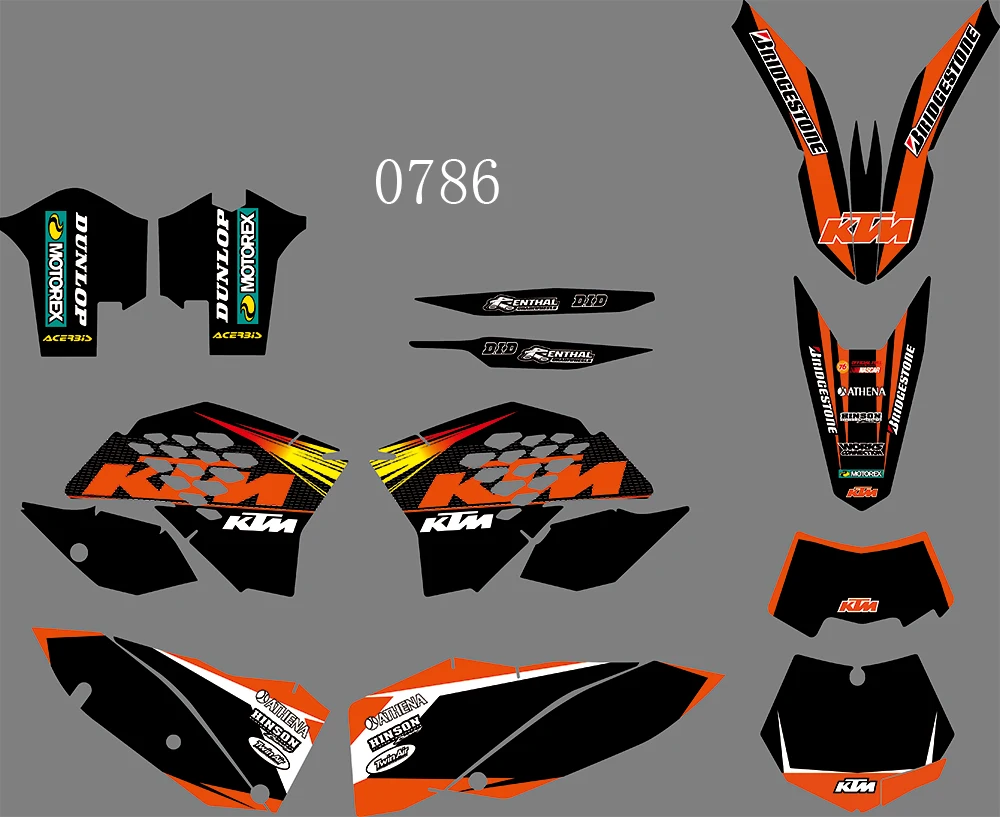 0786 Motorcycle Team Graphic & Backgrounds Decal Stiker Kits for KTM EXC 2008 2009 2010 2011
0786 Motorcycle Team Graphic & Backgrounds Decal Stiker Kits for KTM EXC 2008 2009 2010 2011
